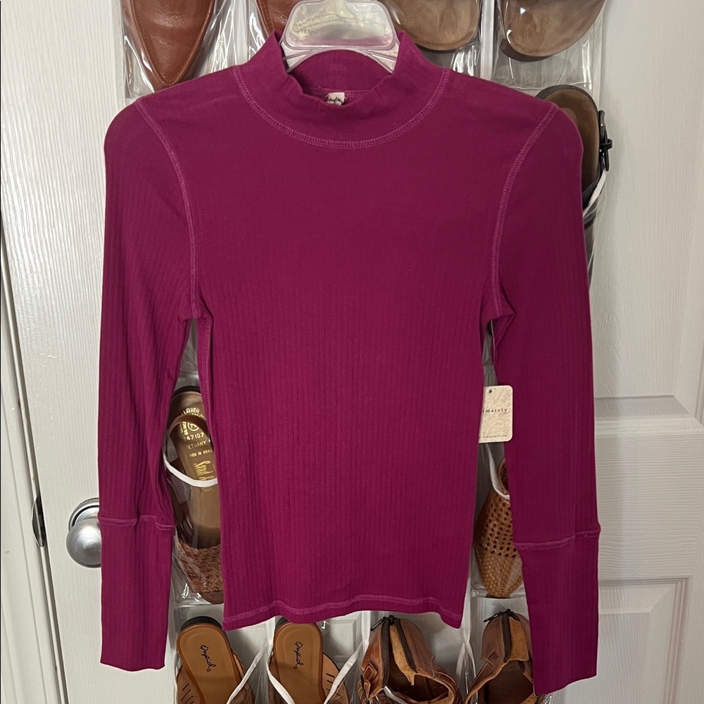 Free People Fuchsia Rickie Top